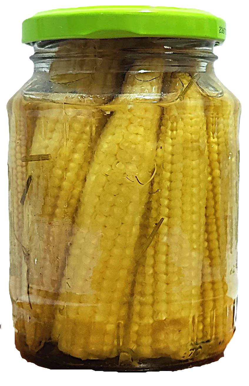 Baby Corn With Herbs pickle jar