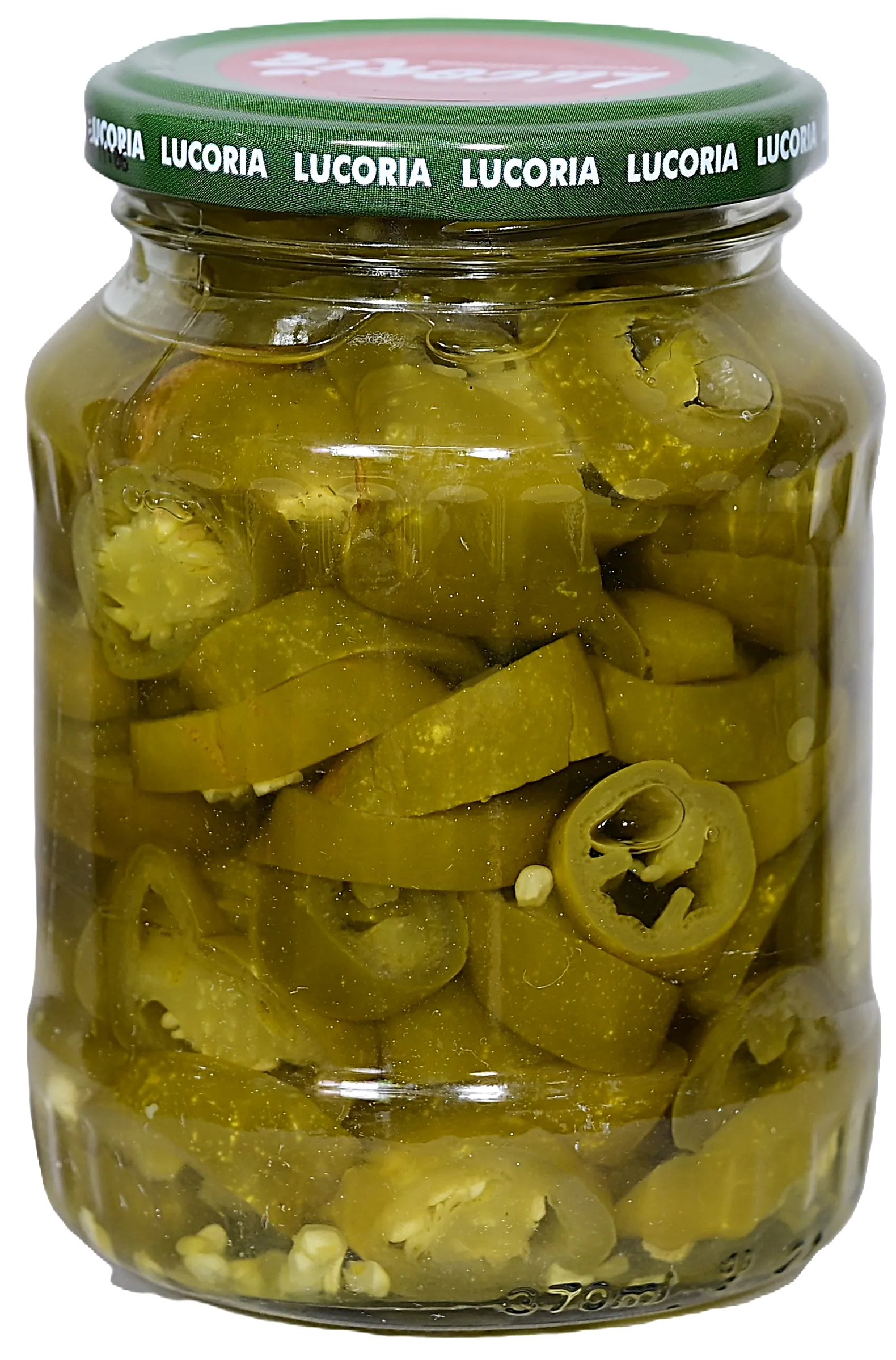 Green Jalapeno pickle jar