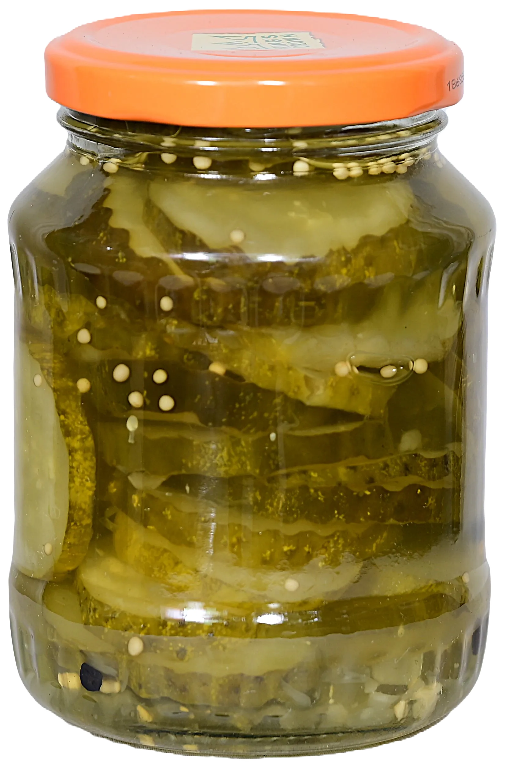 Bread and butter chips pickle jar