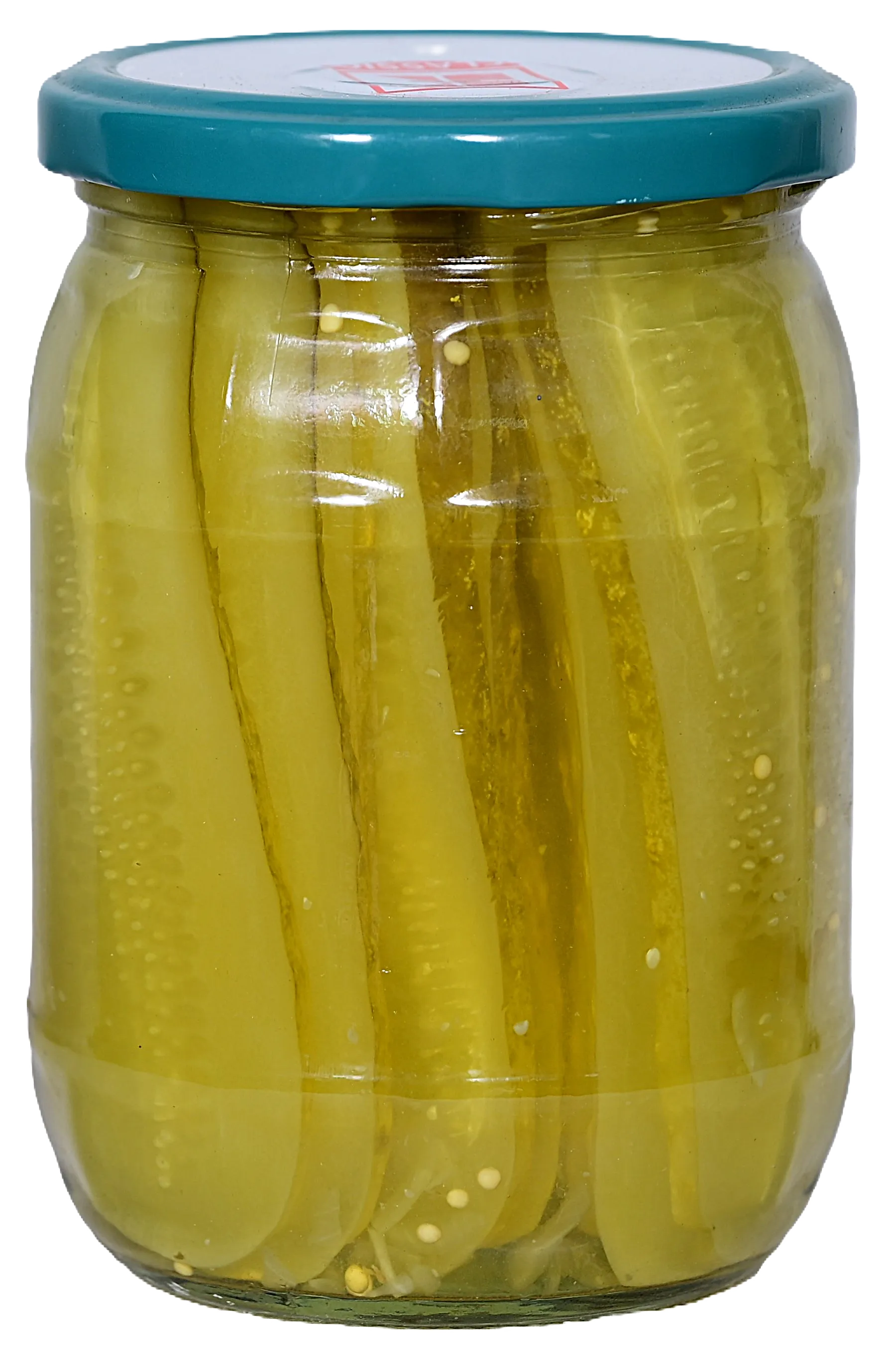 Sandwich slices pickle jar